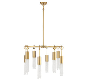 Savoy House - 1-1366-8-322 - Eight Light Chandelier - Chelsea - Warm Brass