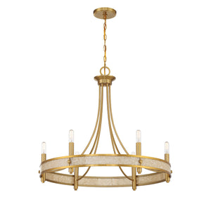 Savoy House - 1-2053-6-322 - Six Light Chandelier - Camden - Warm Brass