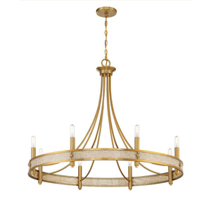 Savoy House - 1-2054-8-322 - Eight Light Chandelier - Camden - Warm Brass