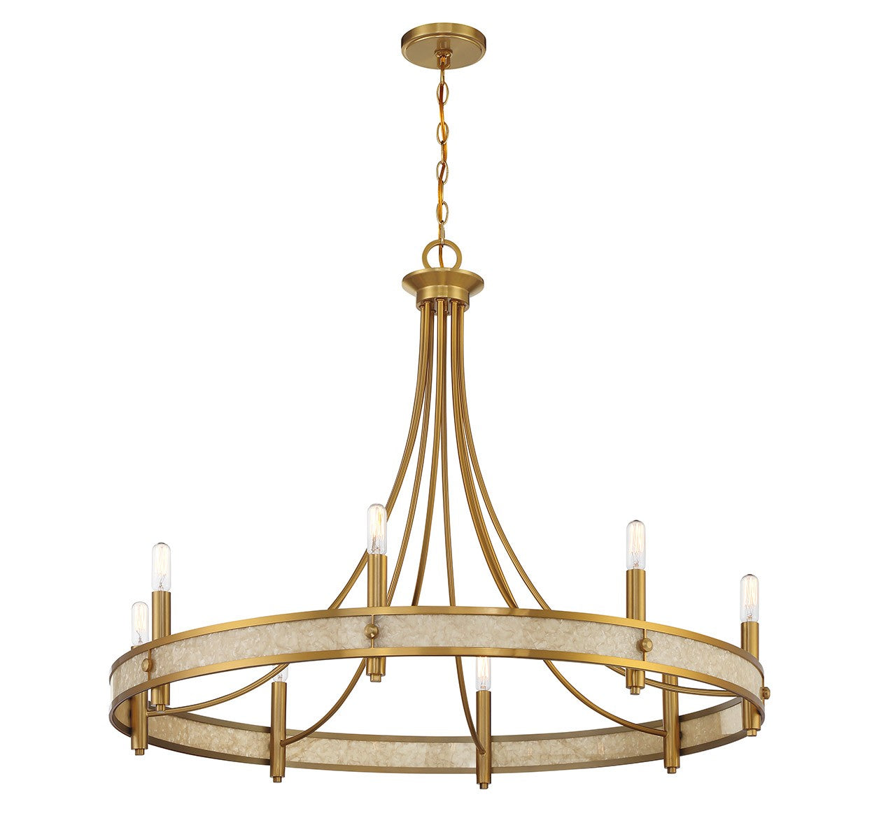 Savoy House - 1-2054-8-322 - Eight Light Chandelier - Camden - Warm Brass