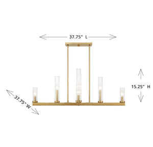 Savoy House - 1-2635-9-322 - Nine Light Chandelier - Carina - Warm Brass