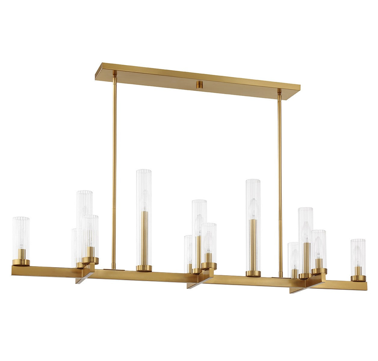 Savoy House - 1-2636-13-322 - 13 Light Linear Chandelier - Carina - Warm Brass