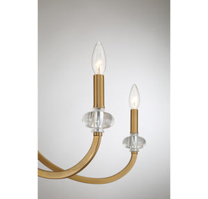 Savoy House - 1-5803-12-322 - 12 Light Chandelier - Bergdorf - Warm Brass