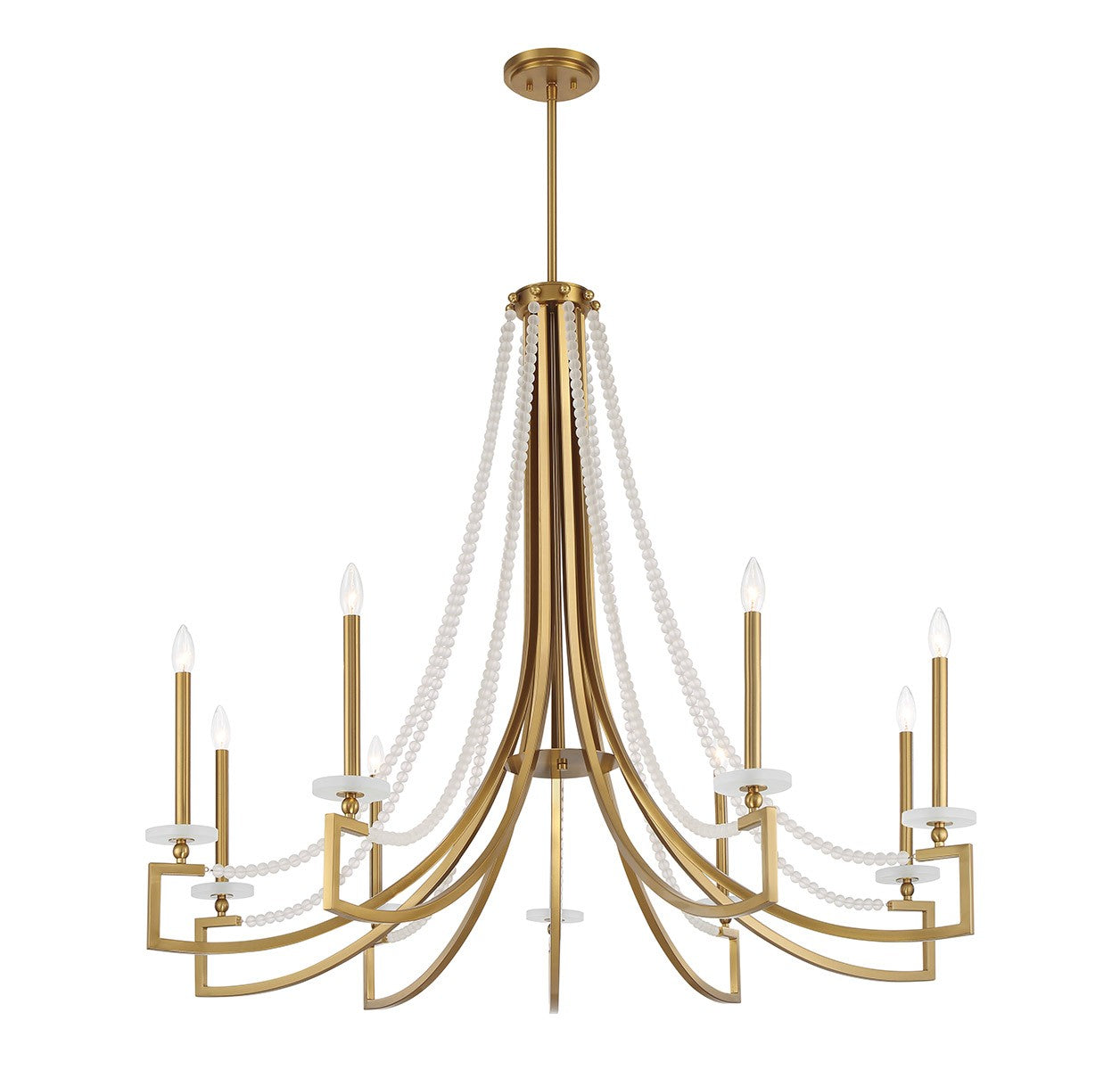 Savoy House - 1-8805-9-322 - Nine Light Chandelier - Helen - Warm Brass