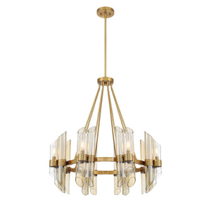 Savoy House - 1-9105-8-322 - Eight Light Chandelier - Biltmore - Warm Brass