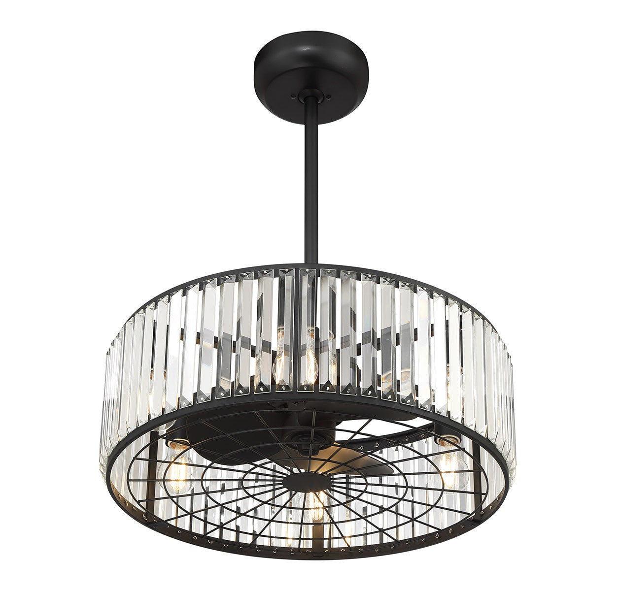 Savoy House - 23-FD-245-89 - Five Light Fan D'Lier - Janus - Matte Black