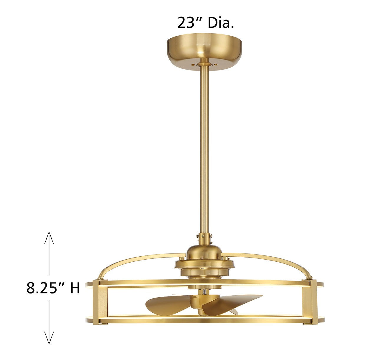 Savoy House - 23-FD-645-322 - LED Fan D'Lier - Vesta - Warm Brass