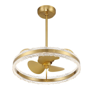 Savoy House - 24-FD-555-322 - LED Fan D'Lier - Corona - Warm Brass