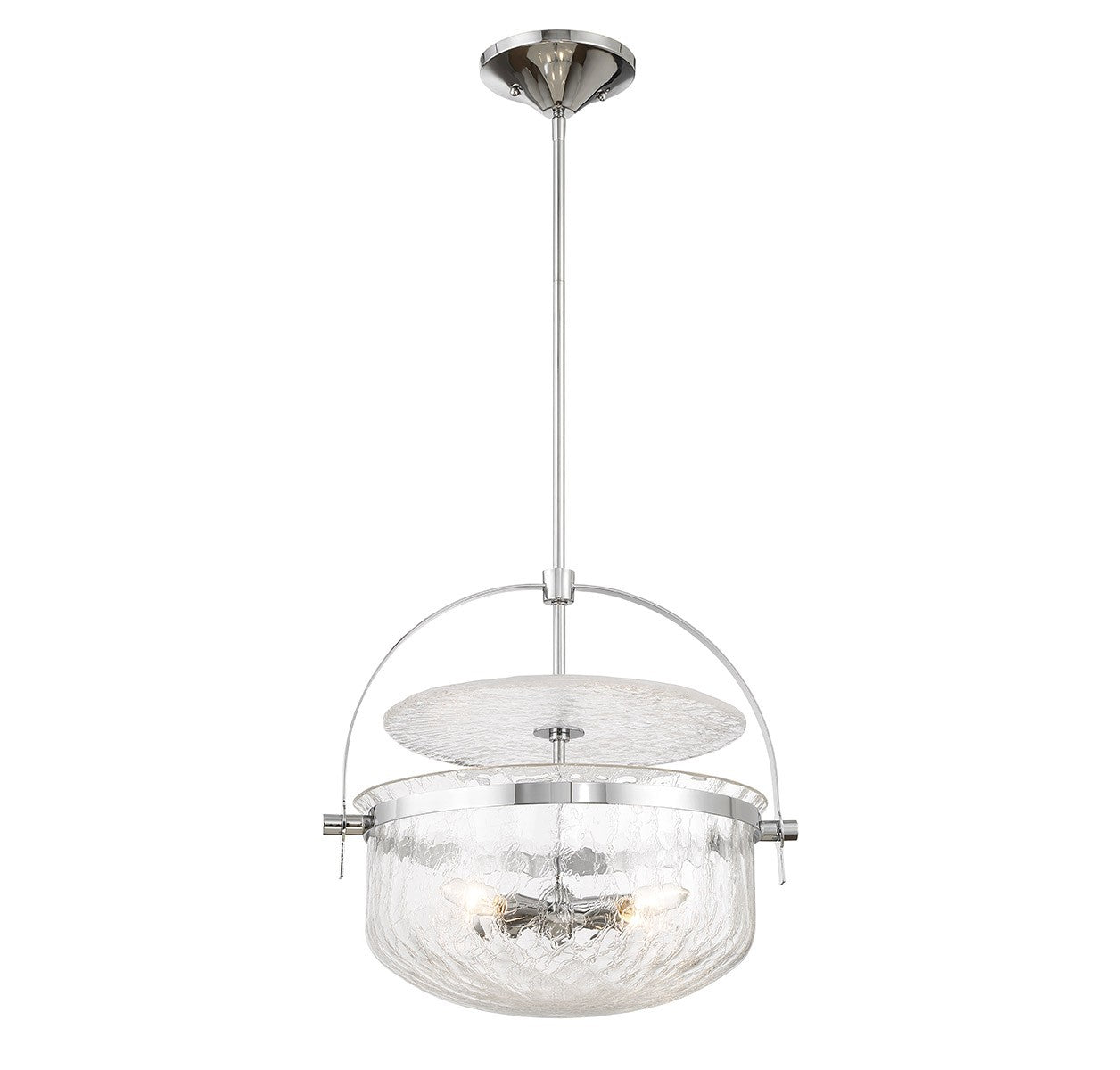 Savoy House - 6-4723-4-11 - Four Light Convertible Semi-Flush/Pendant - Denmar - Polished Chrome