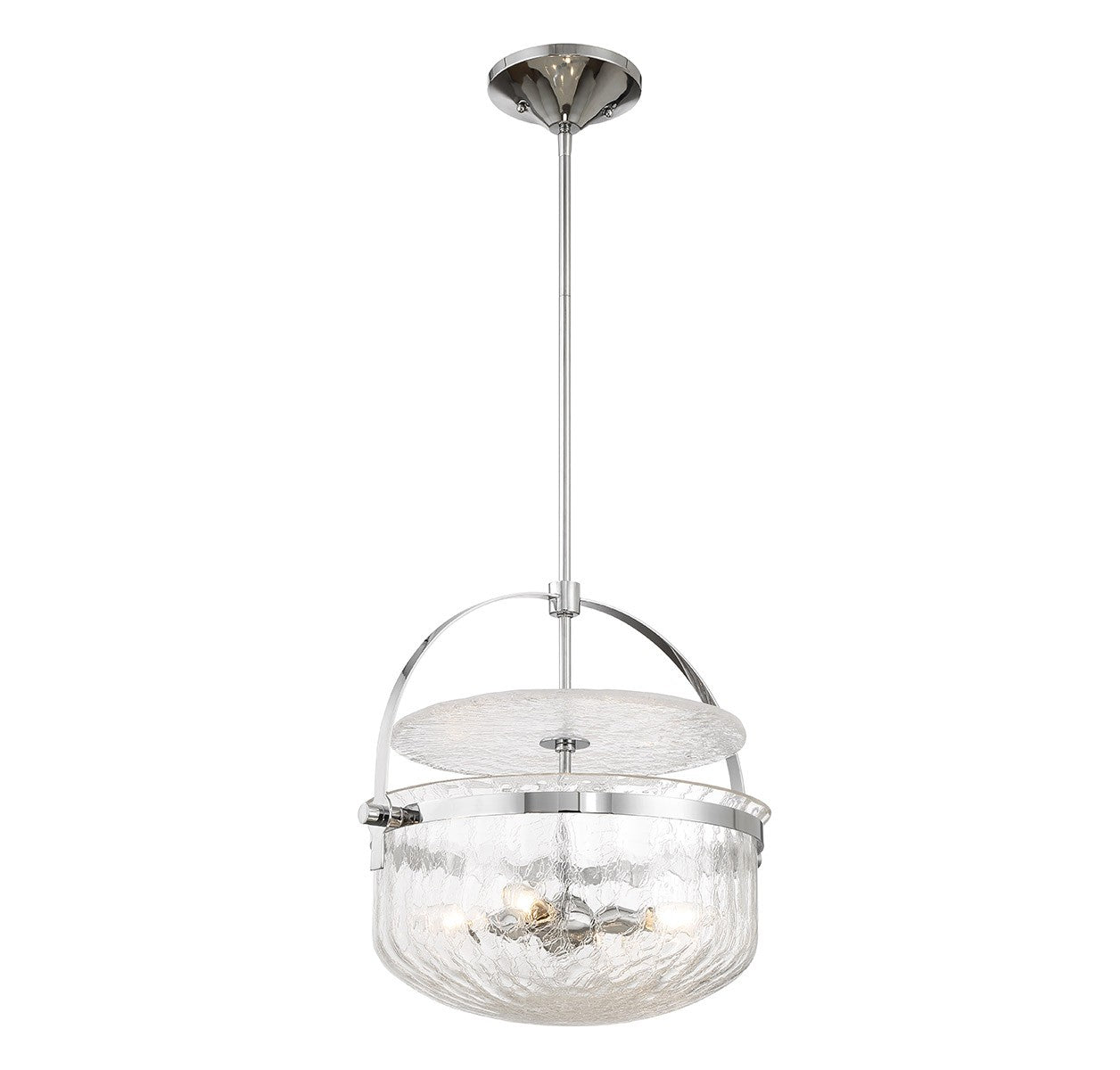 Savoy House - 6-4723-4-11 - Four Light Convertible Semi-Flush/Pendant - Denmar - Polished Chrome