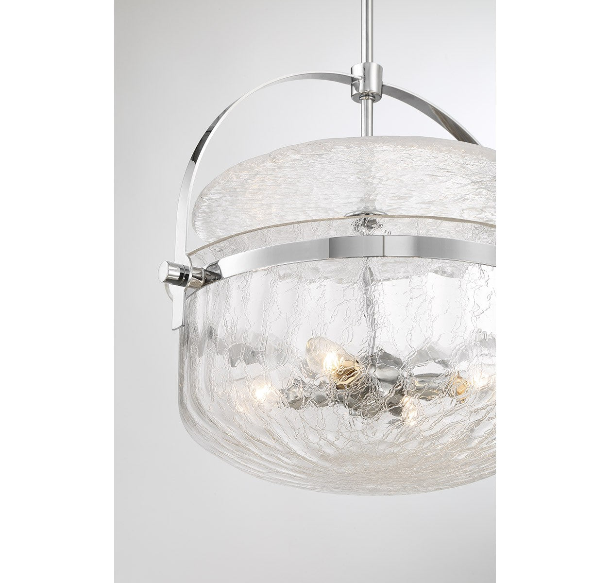 Savoy House - 6-4723-4-11 - Four Light Convertible Semi-Flush/Pendant - Denmar - Polished Chrome