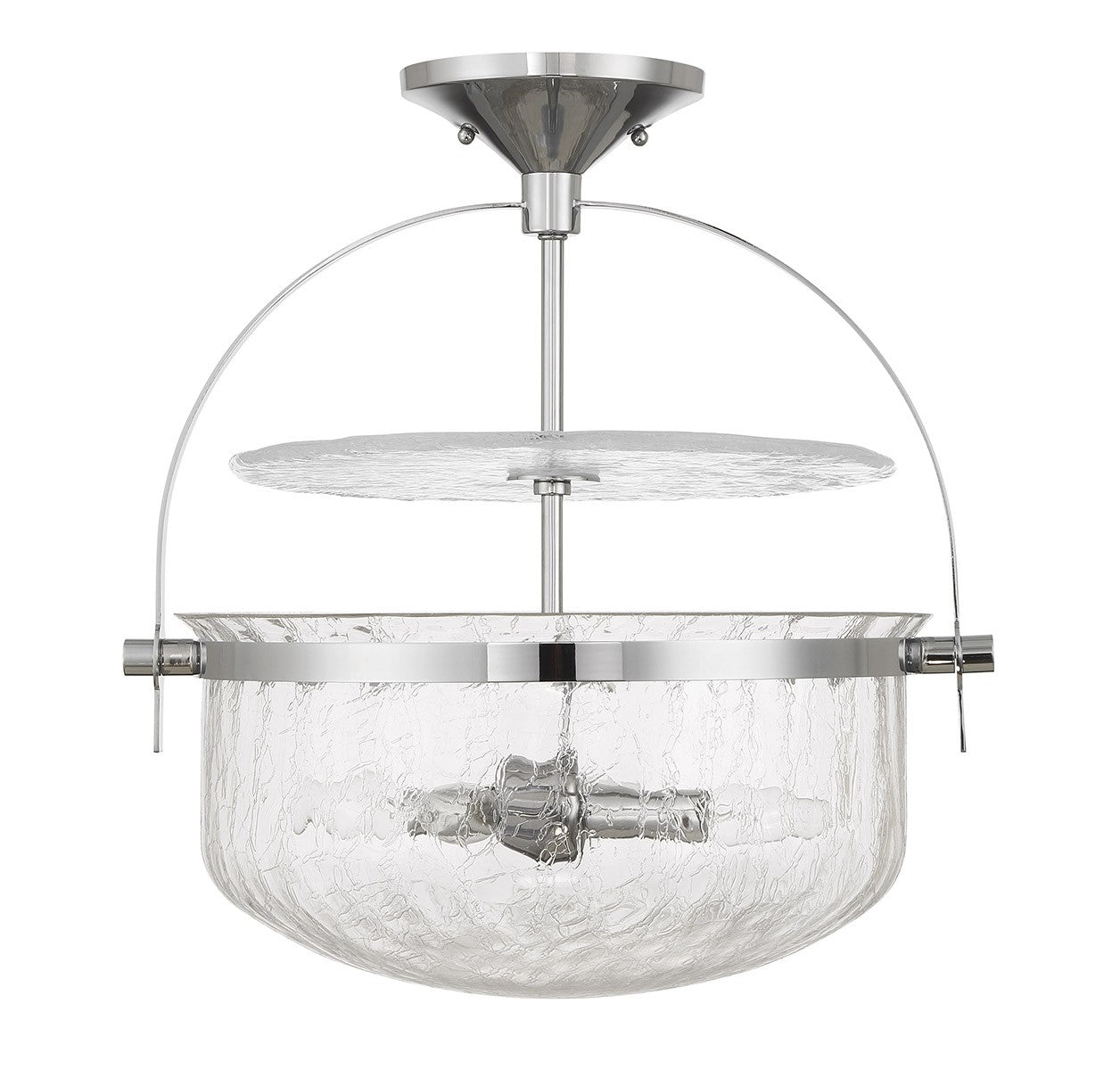 Savoy House - 6-4723-4-11 - Four Light Convertible Semi-Flush/Pendant - Denmar - Polished Chrome