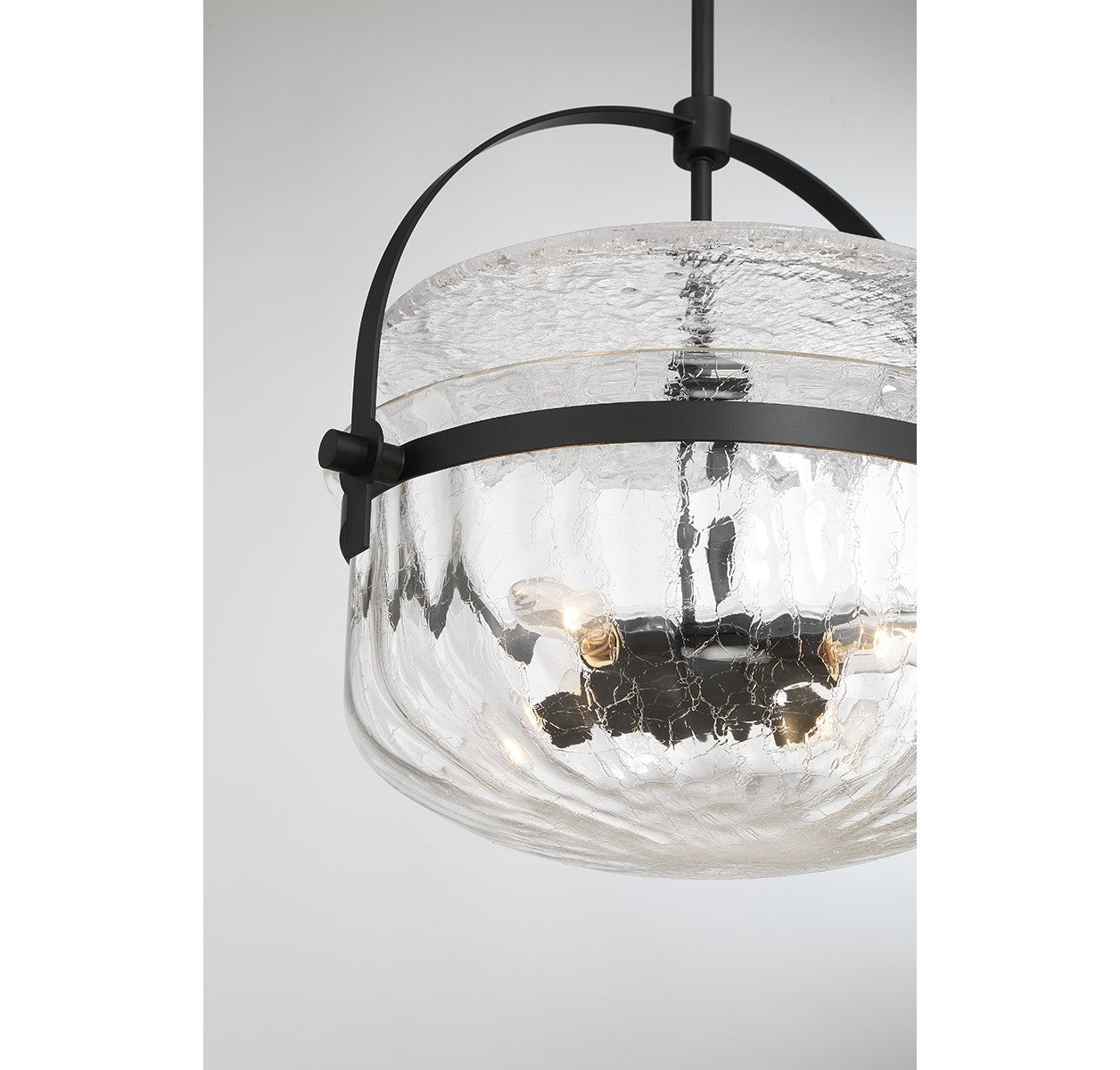 Savoy House - 6-4723-4-89 - Four Light Convertible Semi-Flush/Pendant - Denmar - Matte Black