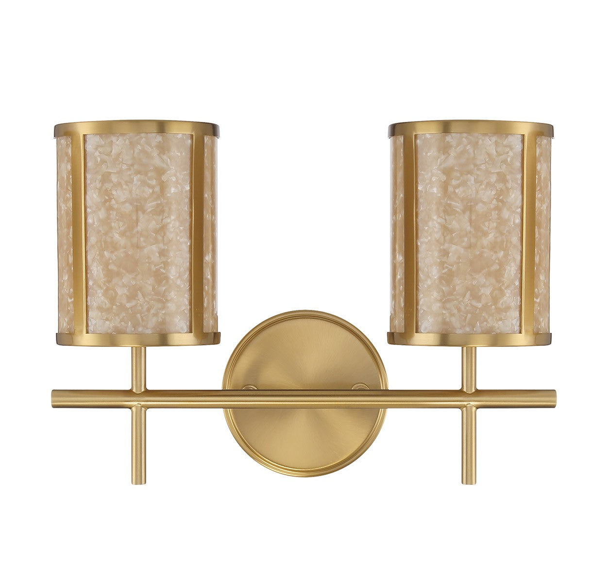 Savoy House - 8-2055-2-322 - Two Light Bathroom Vanity - Camden - Warm Brass