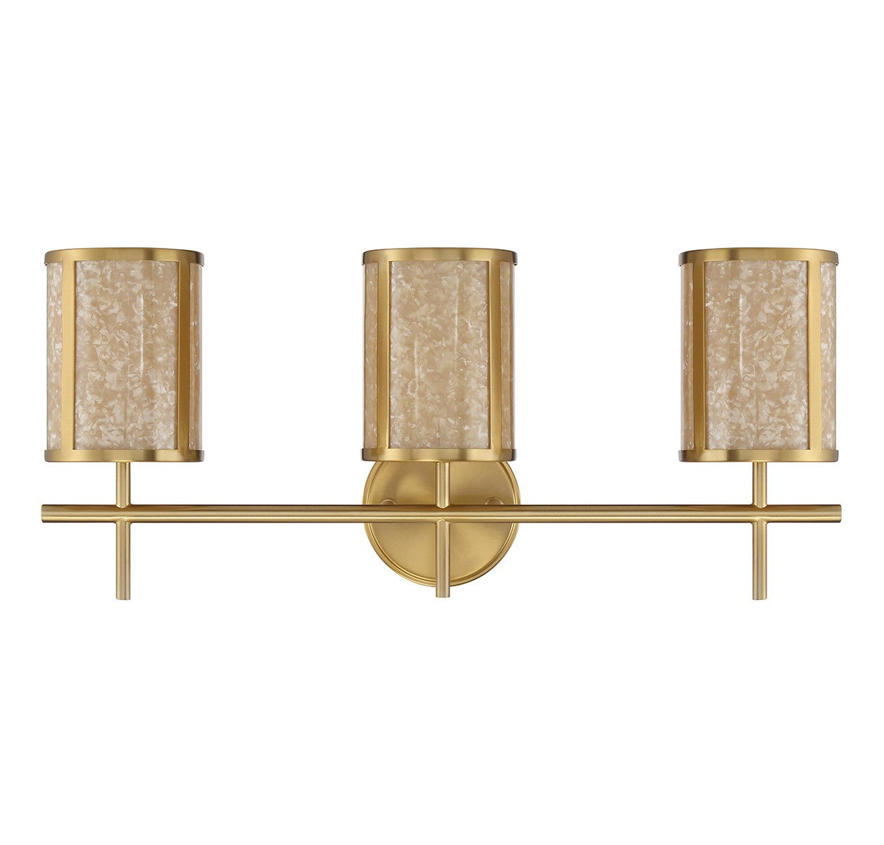 Savoy House - 8-2055-3-322 - Three Light Bathroom Vanity - Camden - Warm Brass