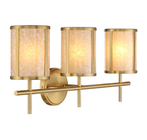 Savoy House - 8-2055-3-322 - Three Light Bathroom Vanity - Camden - Warm Brass