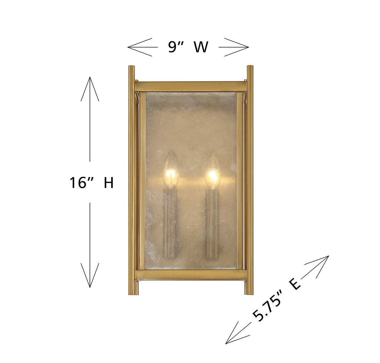 Savoy House - 9-3800-2-322 - Two Light Wall Sconce - Jacobs - Warm Brass