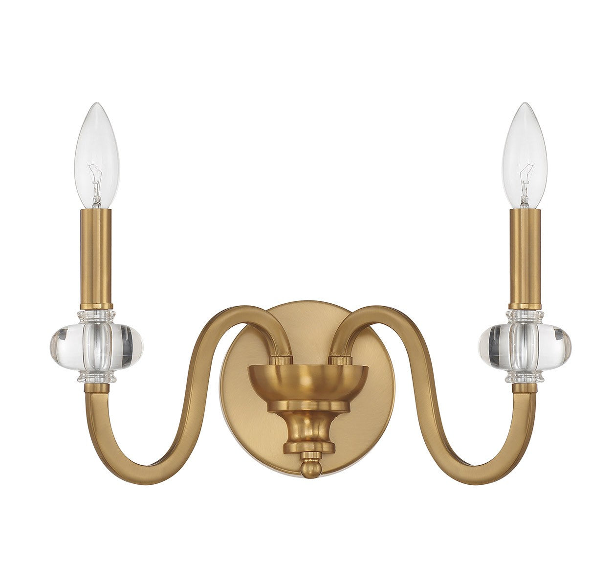 Savoy House - 9-5800-2-322 - Two Light Wall Sconce - Bergdorf - Warm Brass