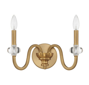 Savoy House - 9-5800-2-322 - Two Light Wall Sconce - Bergdorf - Warm Brass