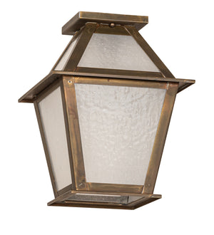 Meyda Tiffany - 268579 - One Light Flushmount - Corrina - Vintage Brass