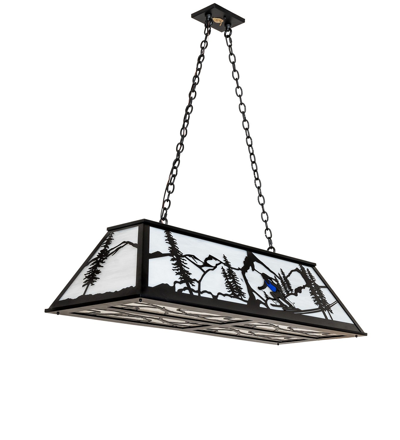 Meyda Tiffany - 273233 - Six Light Pendant - Alpine - Textured Black