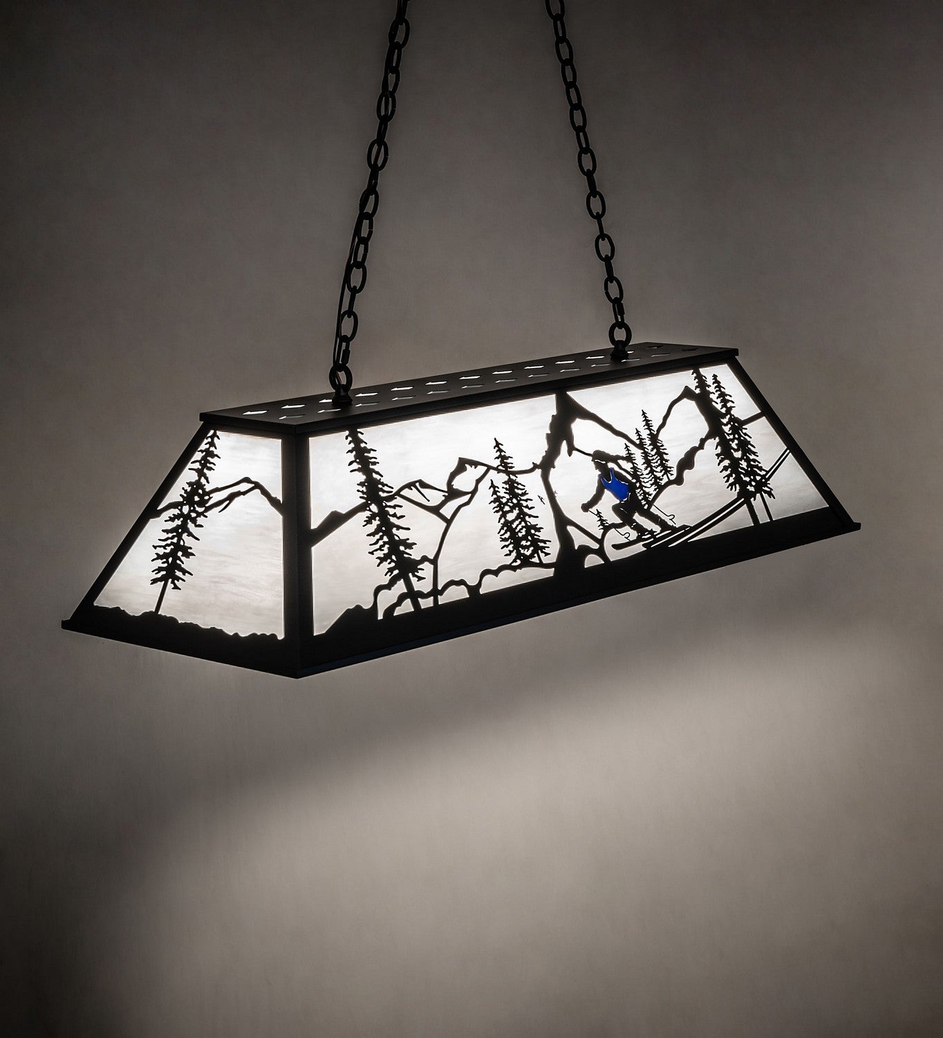 Meyda Tiffany - 273233 - Six Light Pendant - Alpine - Textured Black