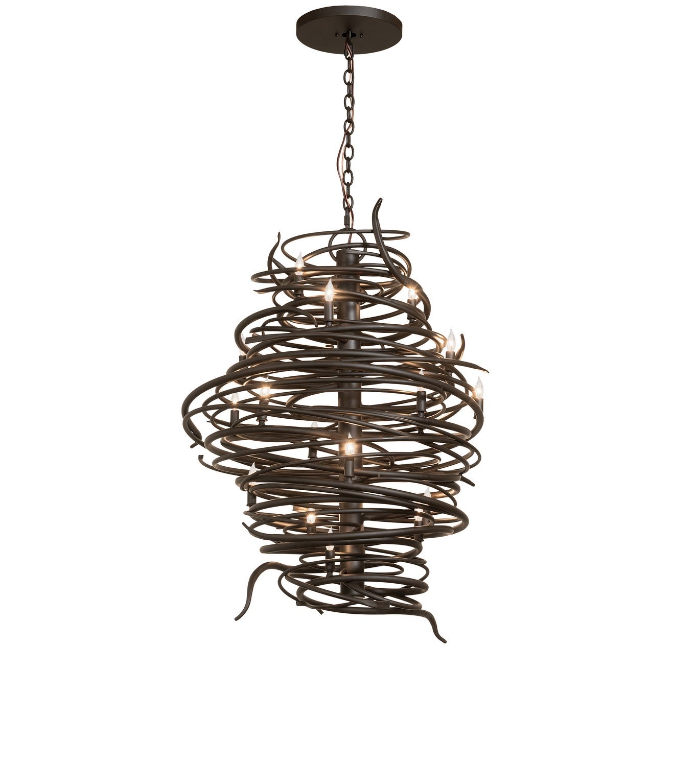 Meyda Tiffany - 273436 - 20 Light Chandelier - Cyclone - Oil Rubbed Bronze