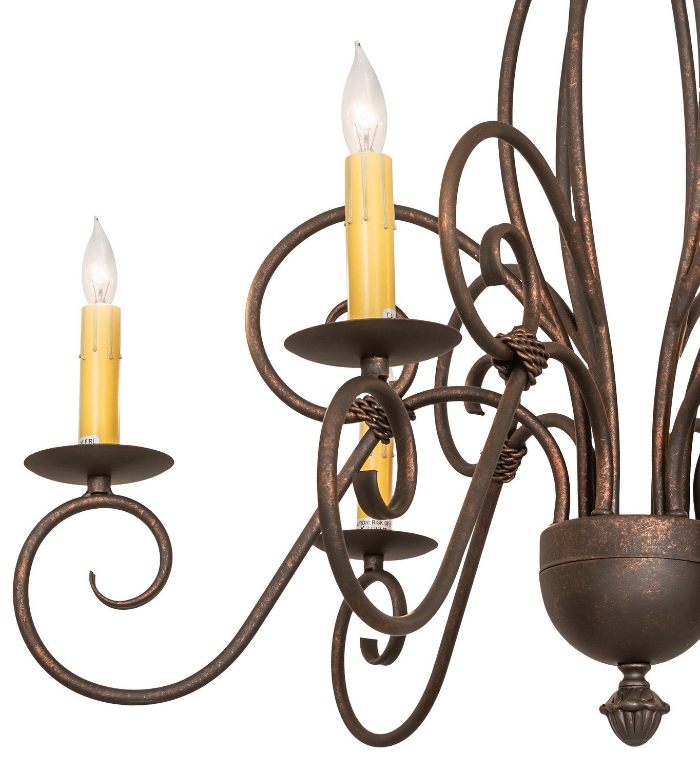 Meyda Tiffany - 273533 - Six Light Chandelier - Squire - Gilded Tobacco