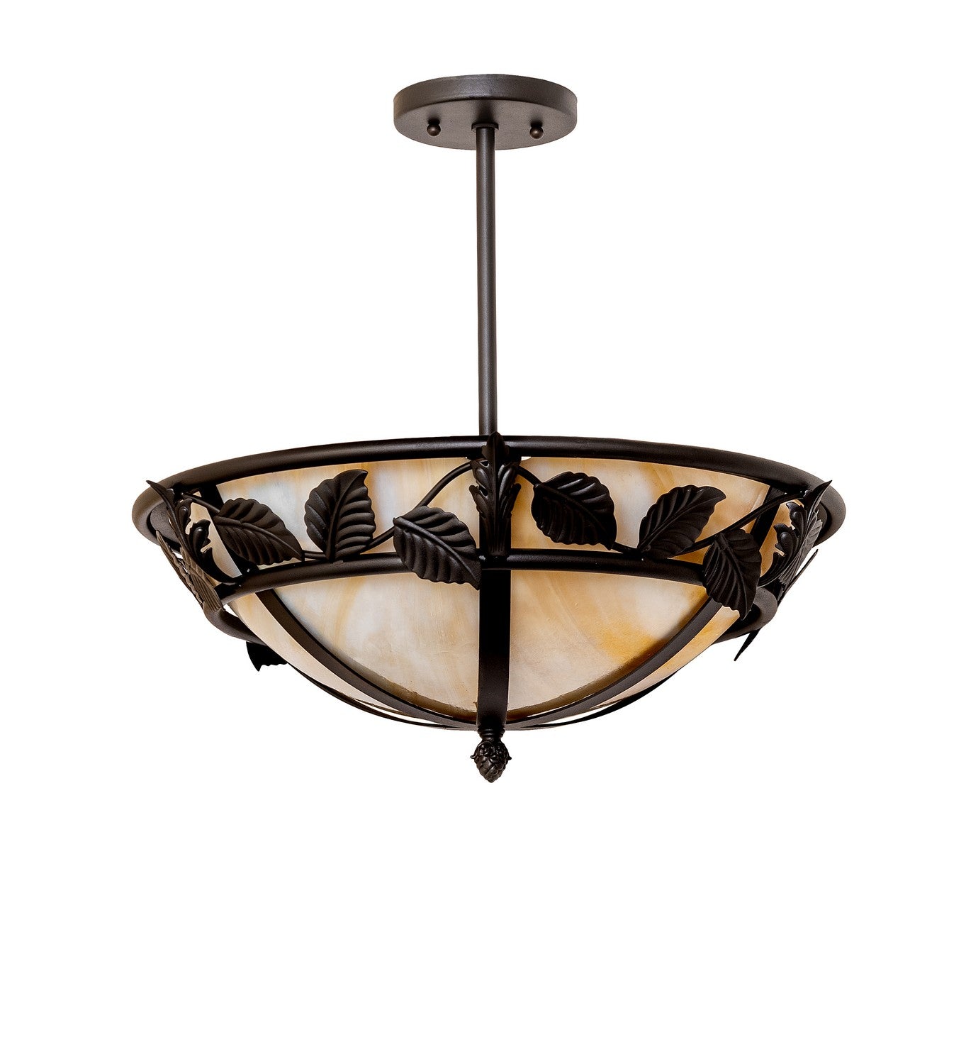 Meyda Tiffany - 273907 - Two Light Semi-Flushmount - Estelle - Wrought Iron