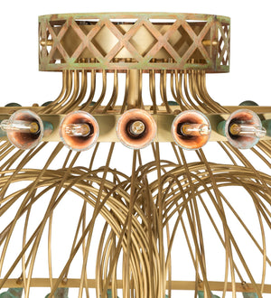 Meyda Tiffany - 274892 - LED Chandelier - Coyle - Brushed Brass/Goldtastic