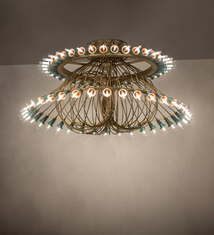 Meyda Tiffany - 274892 - LED Chandelier - Coyle - Brushed Brass/Goldtastic