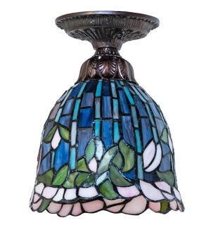 Meyda Tiffany - 276089 - One Light Flushmount - Tiffany Flowering Lotus