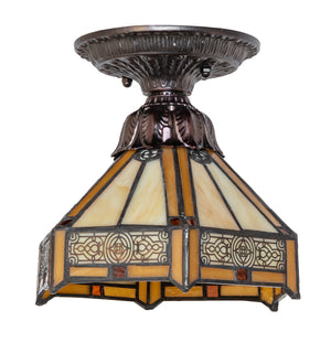 Meyda Tiffany - 276097 - One Light Flushmount - Peaches