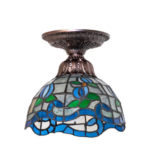 Meyda Tiffany - 276108 - One Light Flushmount - Roseborder