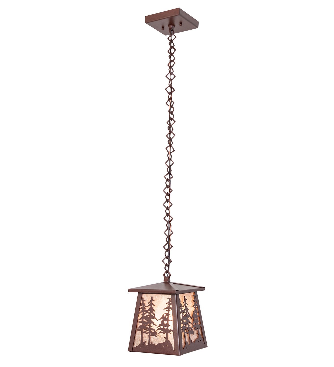 Meyda Tiffany - 66415 - One Light Mini Pendant - Stillwater - Rust