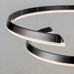 PageOne - PP121826-SDG - LED Pendant - Solaire - Satin Dark Gray