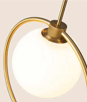 PageOne - PP121727-AB - LED Pendant - Pearl - Antique Brass