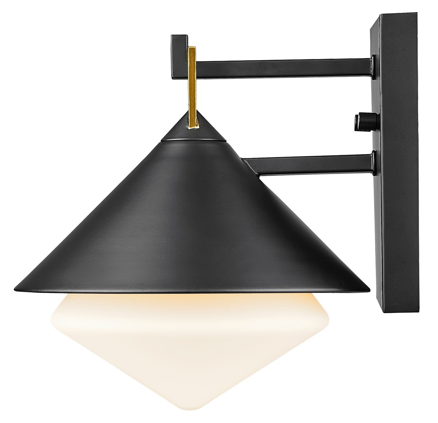 Acclaim Lighting - 1044BK - One Light Outdoor Wall Lantern - Edmore - Matte Black with Gold