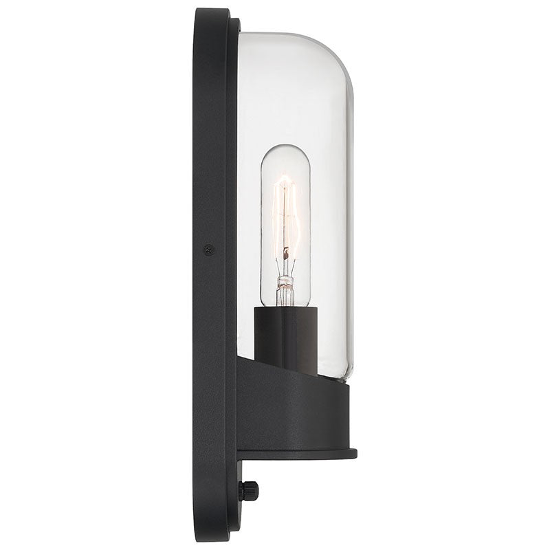 Access - 20320MG-BL/CLR - One Light Outdoor Wall Mount - Magnolia - Black