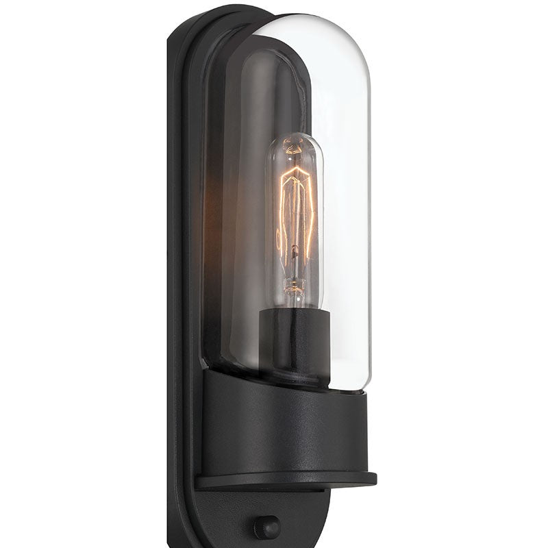 Access - 20320MG-BL/CLR - One Light Outdoor Wall Mount - Magnolia - Black