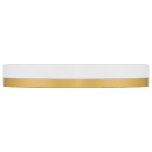 Access - 20823LEDD-WWA/WHT - LED Flush Mount - Coco - White with Antique Brushed Brass