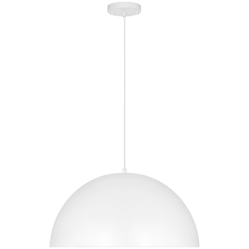 Access - 23768-MWH - One Light Pendant - Huck - Matte White