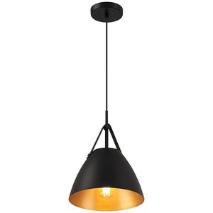 Access - 23793-MBL - One Light Pendant - Tanner - Matte Black