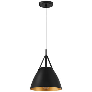 Access - 23793-MBL - One Light Pendant - Tanner - Matte Black