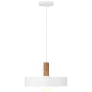 Access - 23798-WH/WGN - One Light Pendant - Slate - White with Wood Grain