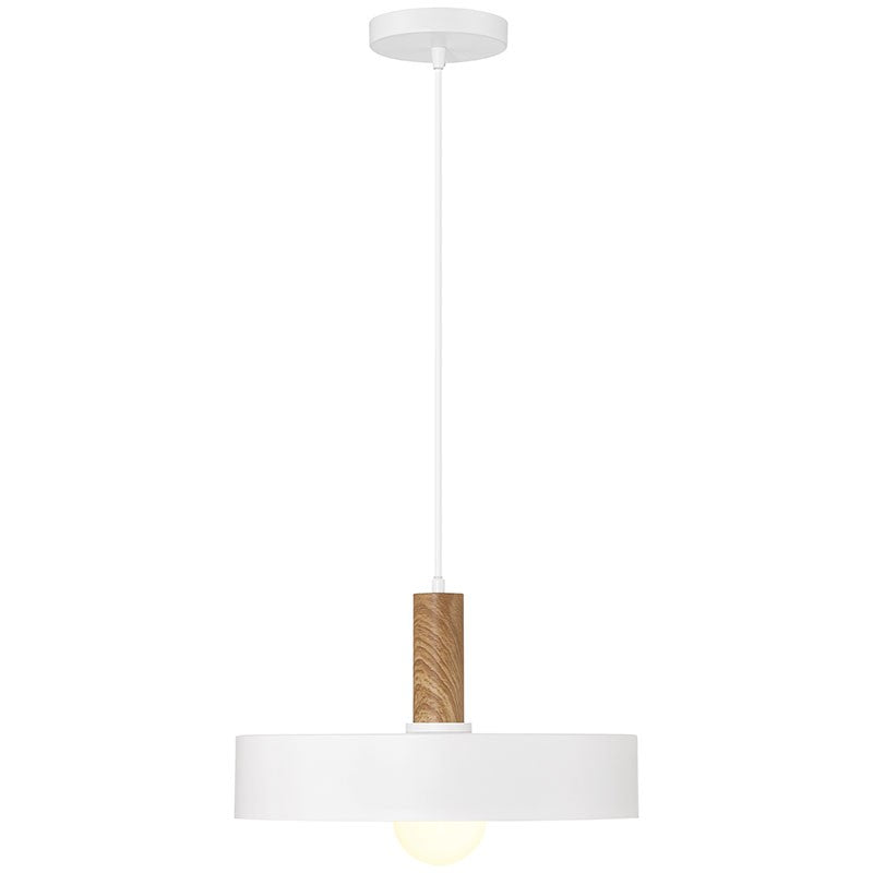 Access - 23798-WH/WGN - One Light Pendant - Slate - White with Wood Grain