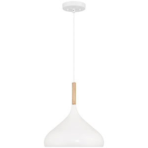 Access - 52086-WH/WGN - One Light Pendant - Olivia - White