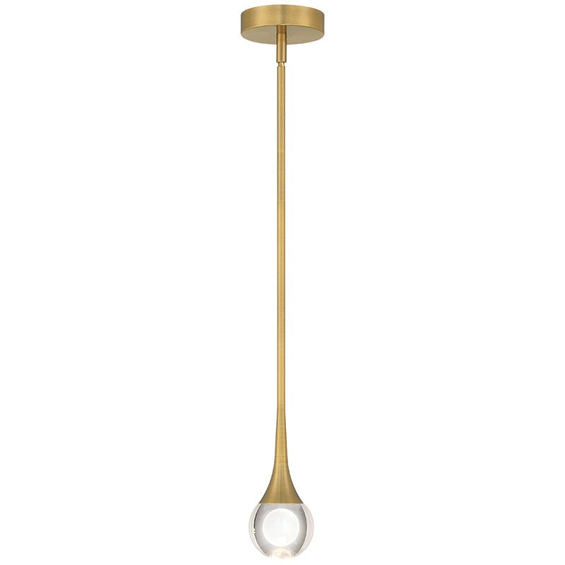 Access - 62115LEDDCS-ABB/CRY - LED Pendant - Georgia - Antique Brushed Brass