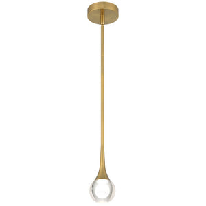 Access - 62115LEDDCS-ABB/CRY - LED Pendant - Georgia - Antique Brushed Brass