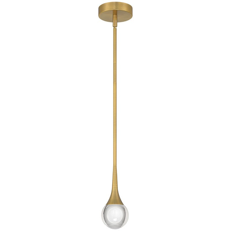 Access - 62115LEDDCS-ABB/CRY - LED Pendant - Georgia - Antique Brushed Brass